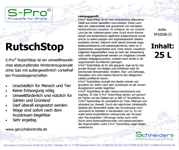 S-Pro® RutschStop 25 Liter Eimer